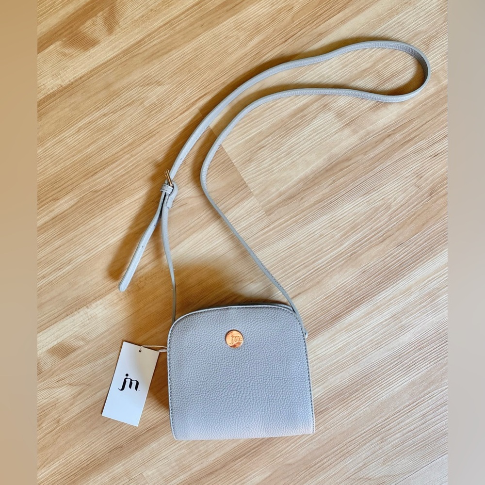 Jessica Moore Purse Women’s Pebble Textured Crossbody Bag Beige Small NWT